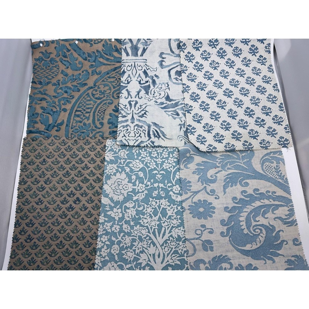 Vtg Six Rare FORTUNY Sample Pieces - Stunning Hard to Find Patterns & Colors